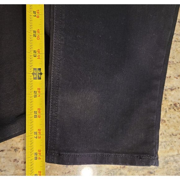 Time and Tru Women L & XL Maternity Black Denim Stretch Skinny Jeans Full Panel - Picture 7 of 10